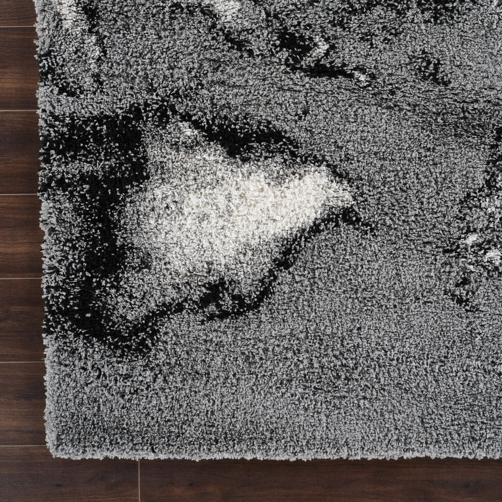 Noori Rug Shag Blake Grey/Black Rug