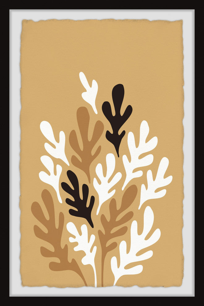 "Leaf Collection" Framed Painting Print, 12x18
