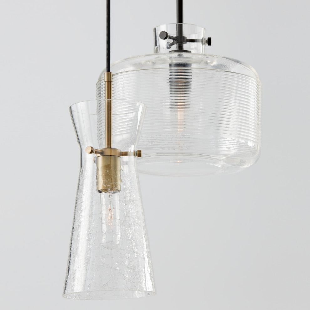 Capital Lighting 342411 15" Tall Mini Pendant - Polished Nickel