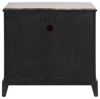 Coalesce Three Drawer Nightstand, Ebony
