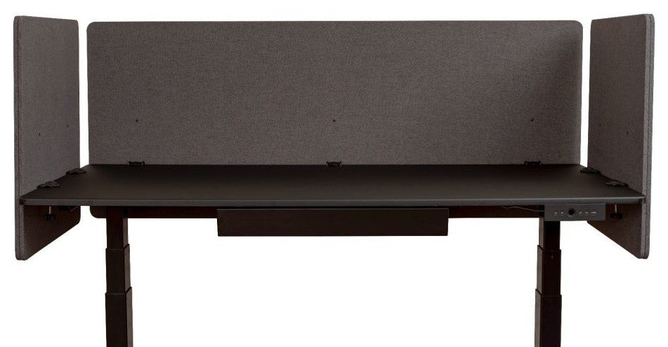 Reclaim 60"x24"Desktop Privacy Panel, Slate Gray