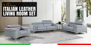 Mia Top Grain Italian Leather  Loveseat
