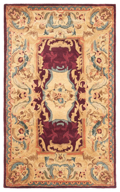 Safavieh Empire em422a Burgundy, Gold Area Rug, 3'0" X 5'0"