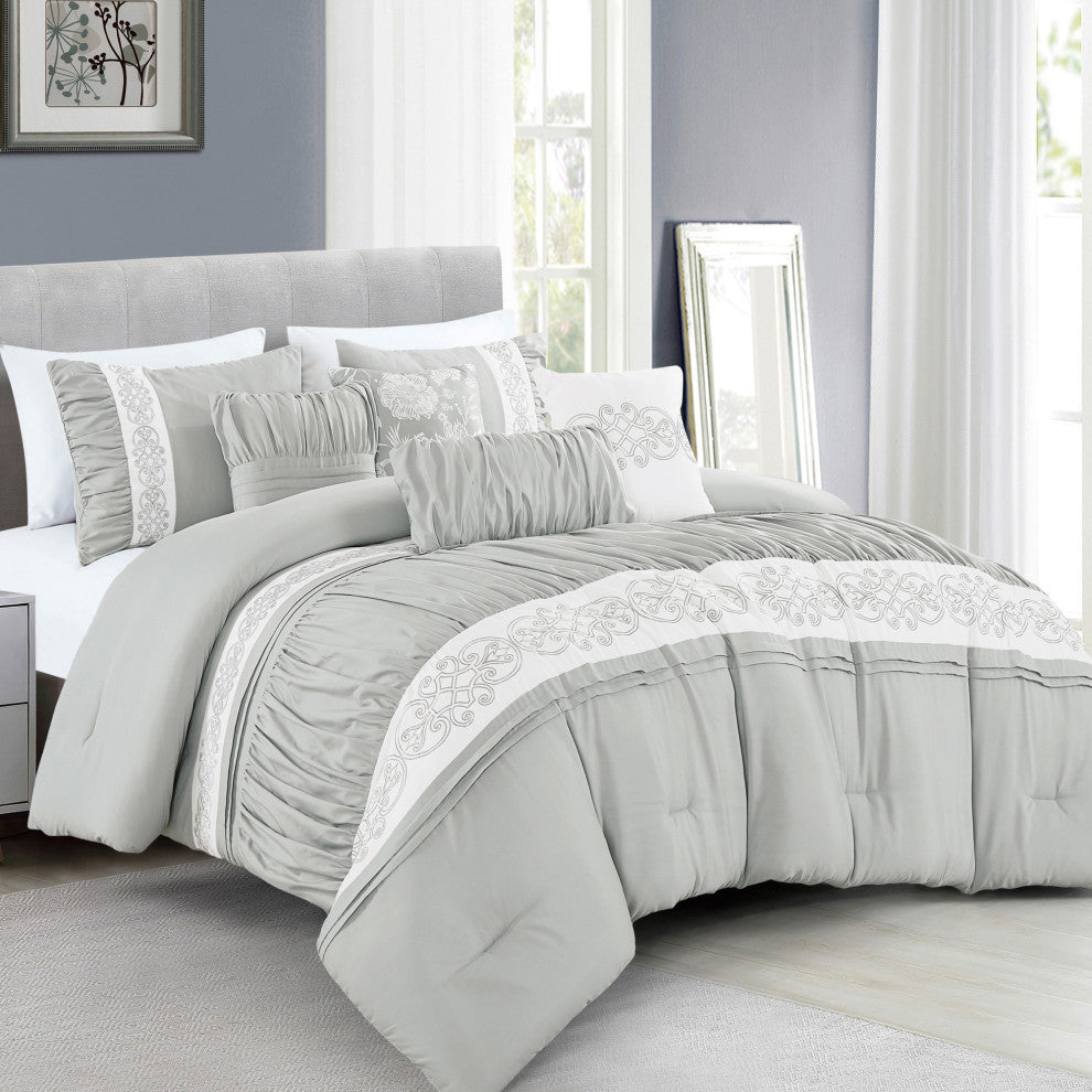 Maxine 7-Piece Comforter Set, Queen