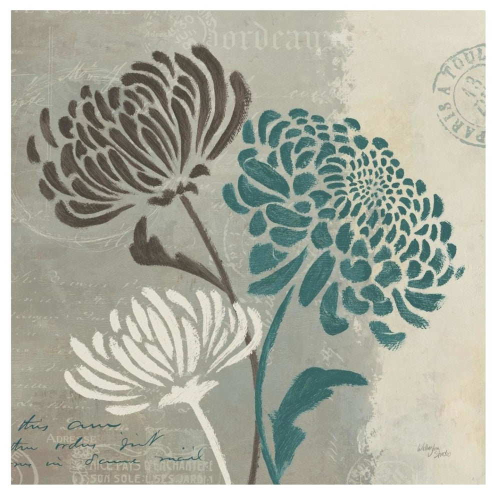 "Chrysanthemums II" Digital Paper Print by Wellington Studio, 42"x42"