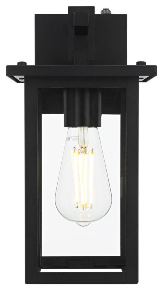 Home Living 6" Outdoor Wall Sconce, Black