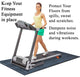 A1HC Rubber Interlocking Tiles 18"X18" Protective Flooring for Gym Equipment Mat