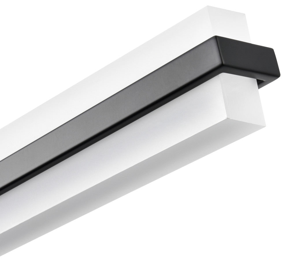 LED Light 32 in. Matte Black Vanity Light