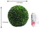 Artificial Boxwood Ball Topiary Plant 7.25"H, Green