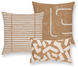 Sincerity Caramel Indoor/Outdoor Performance Pillow, 20"x20"