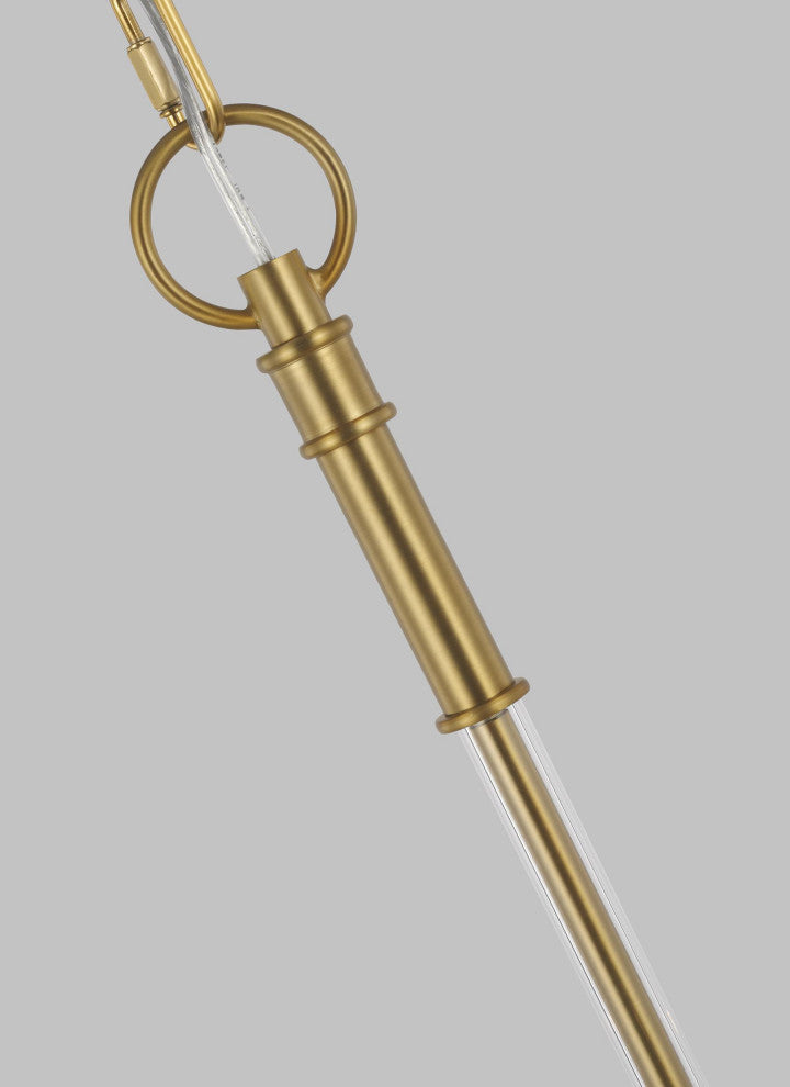 Hanover Medium Chandelier, Burnished Brass