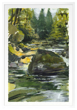 Tye River 3 Fine Art Print, White, 36"x25"
