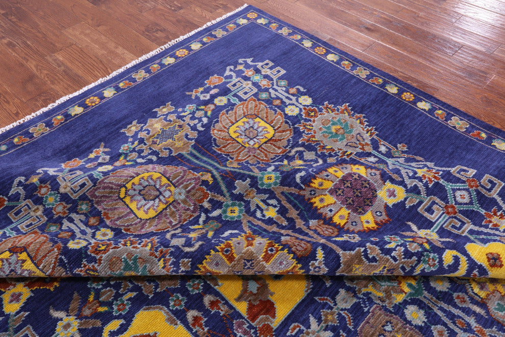 9' 3" X 12' 3" Persian Tabriz Handmade Wool Rug - Q15453