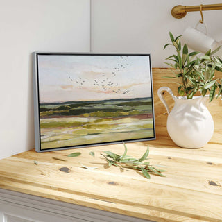 "Skyscape Serenade" - Pastoral Elegance Canvas Art Print