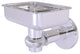 Continental Wall Mount Soap Dish Holder With Twist Accents, Polished Chrome