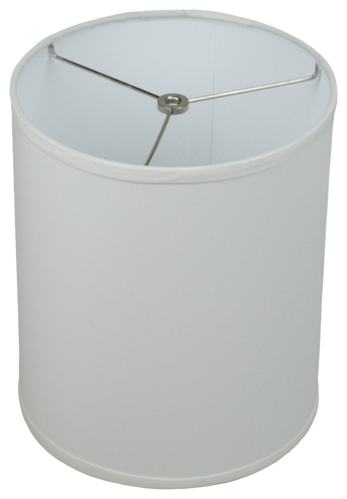 Fenchel Shades 10"x10"x12" Drum Lamp Shade, Linen Snow