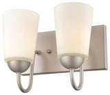 Ivey Lake Collection 2-Light 10" Satin Nickel  Bathroom Vanity Light