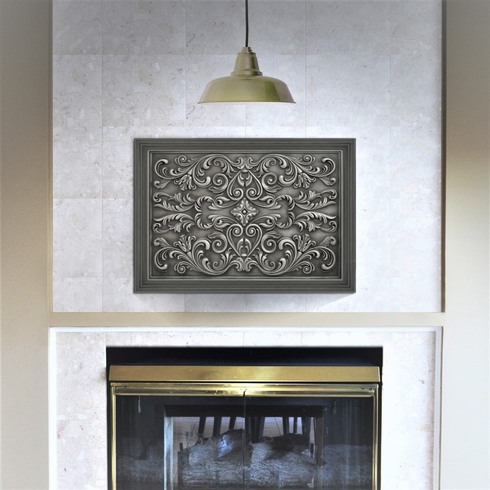 Cypress Pewter Nickel  Matte Finish 16"x 24" Hand Made Metal Mural