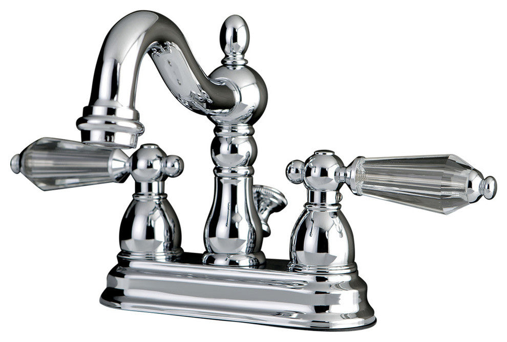 Kingston Brass 4" Centerset Bathroom Faucet, Polished Chrome