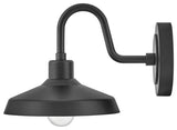 Hinkley 9.5" Forge Small Outdoor Wall Mount Sconce, Black