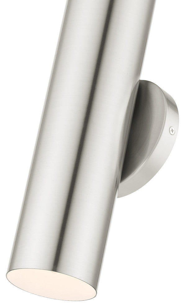 Brushed Nickel Mid Century Modern, Urban, Scandinavian Single Sconce