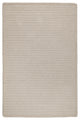 Sunbrella Solid LS10 Papyrus Sunbrella Area Rug, Rectangular 2'x3'