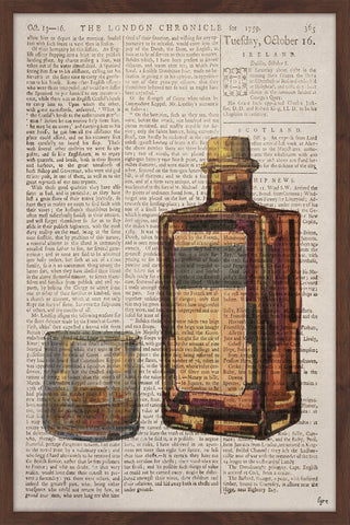 "Bourbon Temptation" Framed Painting Print, 24"x36"