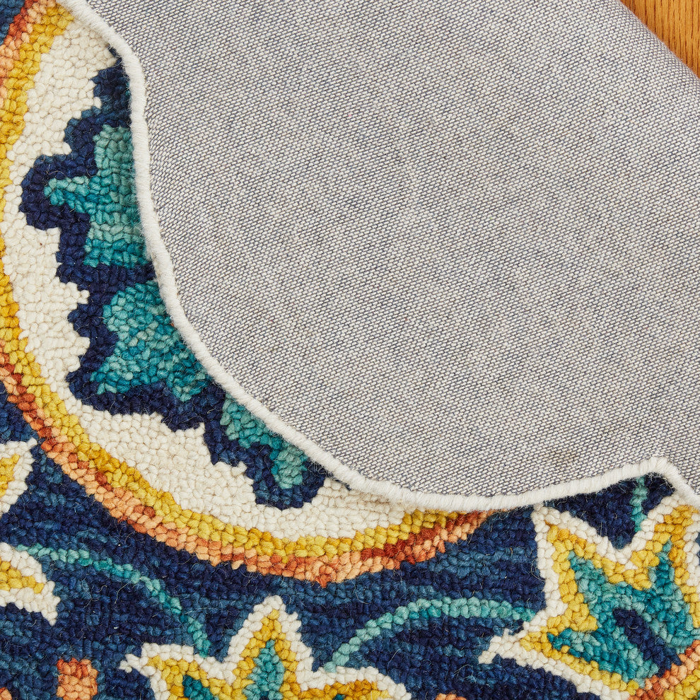 Medallion Flower Area Rug, 6' Round