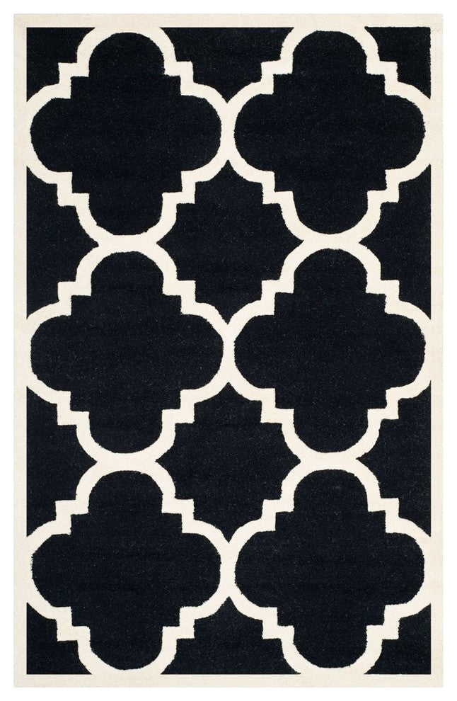 Safavieh Cambridge CAM140E 8' Square Black Rug