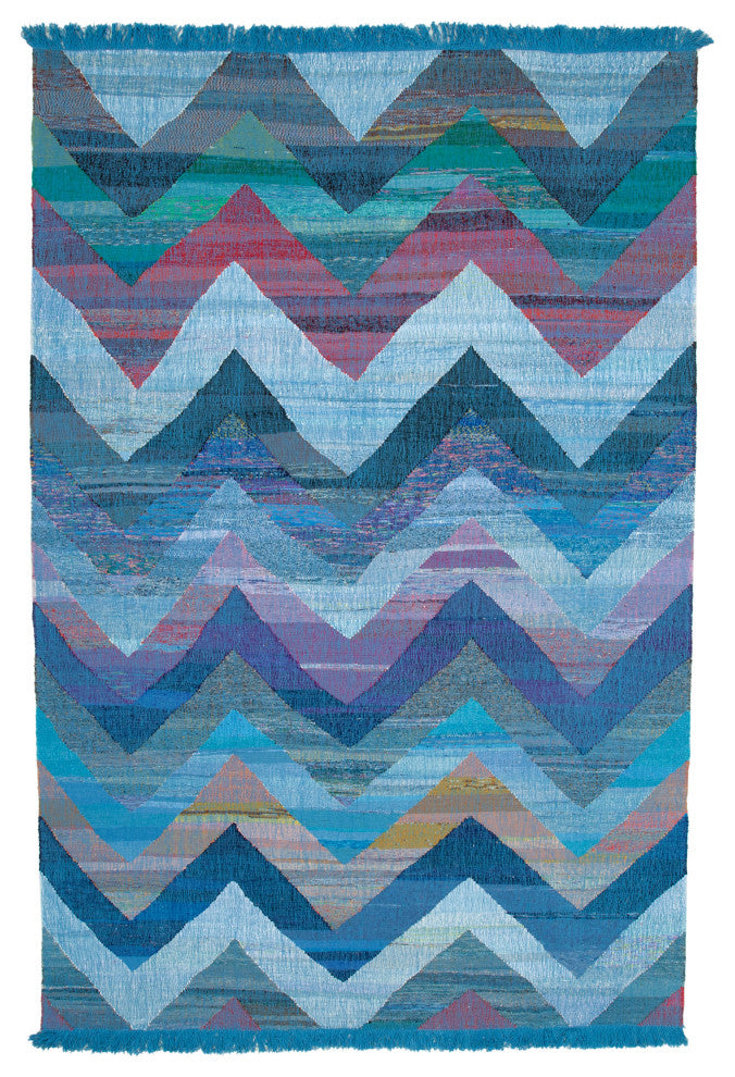 Rug N Carpet - Handmade Turkish 8' 5'' x 13' 0'' Modern Design Wool Kilim Rug