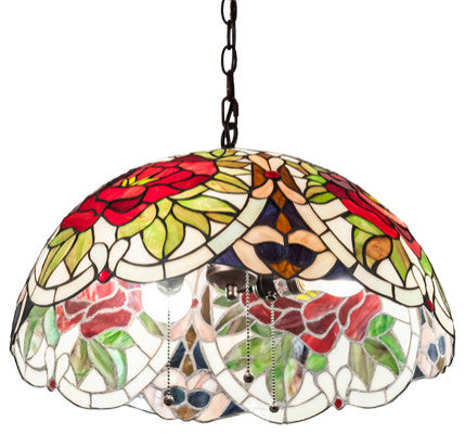 Meyda Lighting 232774 20" Wide Renaissance Rose Pendant