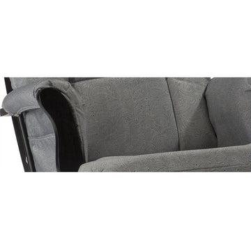 Stork Craft Tuscany Custom Glider and Ottoman in Espresso and Slate Gray