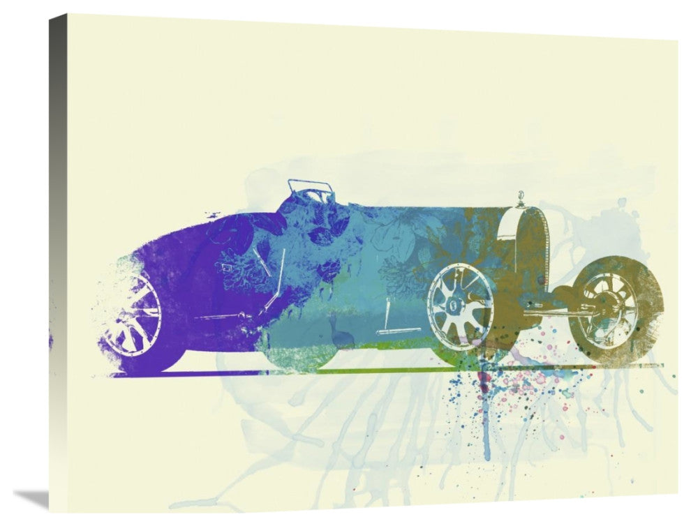 "Bugatti Type 35 R watercolor" Fine Art Print