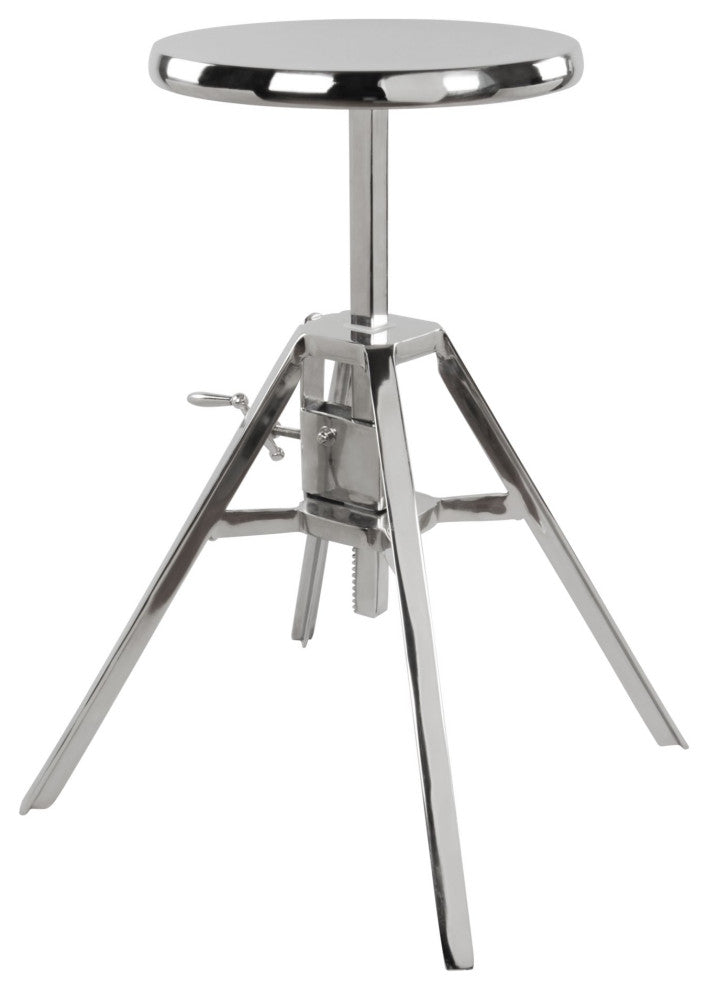 Accent Chair, Aluminum, Metal, Silver, Industrial Craftman Lounge Hospitality