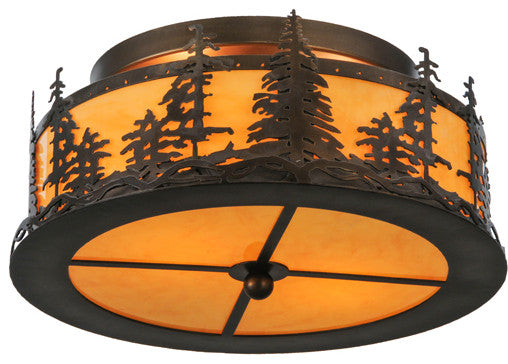 16W Tall Pines Flushmount