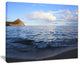 "Wave With Whitecaps on Lake Baikal" Contemporary Seascape Art Canvas, 20"x12"