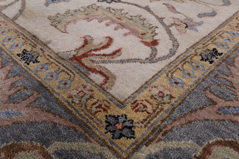 8' 1" X 9' 9" Persian Tabriz Hand Knotted Wool Rug Q9027
