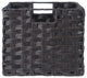 Melanie 3-PieceFoldable Woven Fiber Basket Set, Chocolate