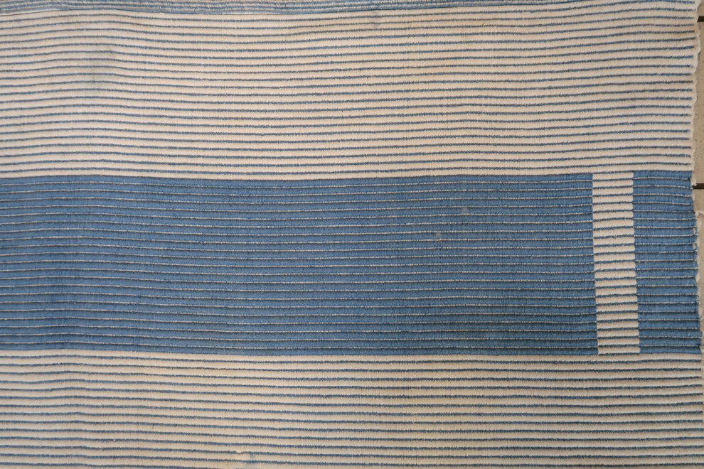 Handmade Vintage Indian Dhurri Kilim 4.6'x6.3', 141cmx193cm 1970s