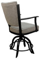 Montana Swivel Tilt Metal 30" Bar Stool or Counter 26" on A Base, Hemsath Driftwood - Black, 30"