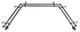 Madalena 13/16" Bay Window Double Curtain Rod, Cocoa
