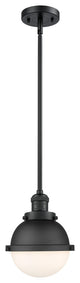 Innovations 201S-BK-HFS-61-BK-LED Hampden 1 Light Mini Pendant, Matte Black