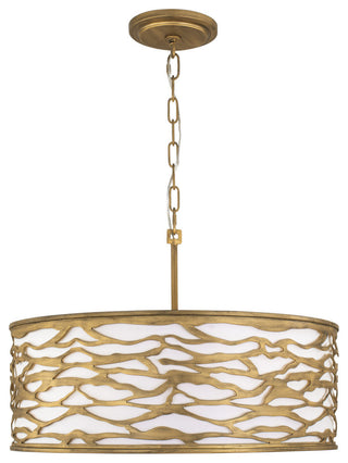 Kato 5-Lt Convertible Semi-Flush/Pendant - Havana Gold