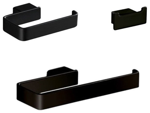 3 Piece Black Accessory Set