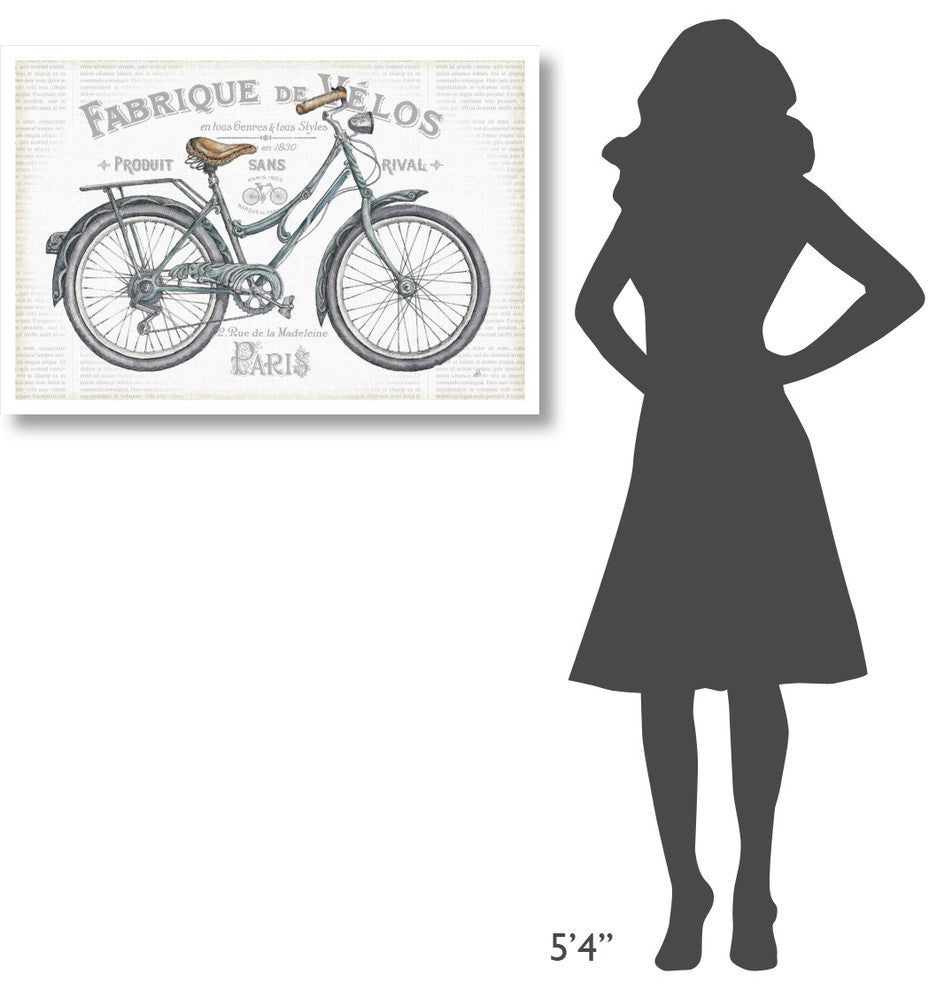 "Bicycles I" Digital Paper Print by Daphne Brissonnet, 38"x26"