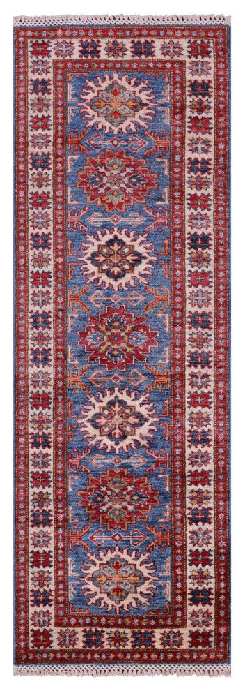 1' 11" X 5' 8" Runner Handmade Super Kazak Wool Rug Q10358