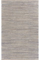 8" x 10" Blue and Cream Braided Jute Area Rug