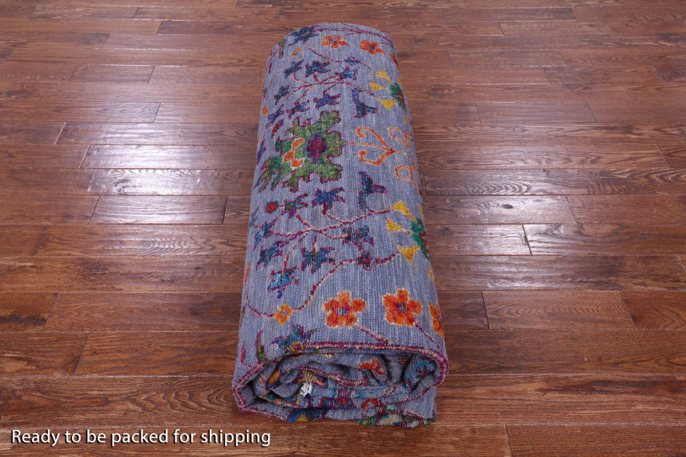 11' 11" X 14' 11" Turkish Oushak Hand-Knotted Wool & Silk Rug - Q15951