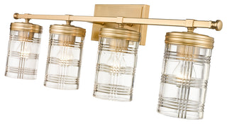 Zlite 344-4V-HG 4-Light Vanity, Clear