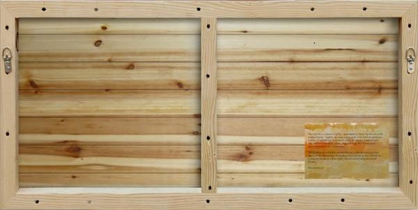 "Welcome to Our Beach" Painting Print on White Wood, 60"x30"